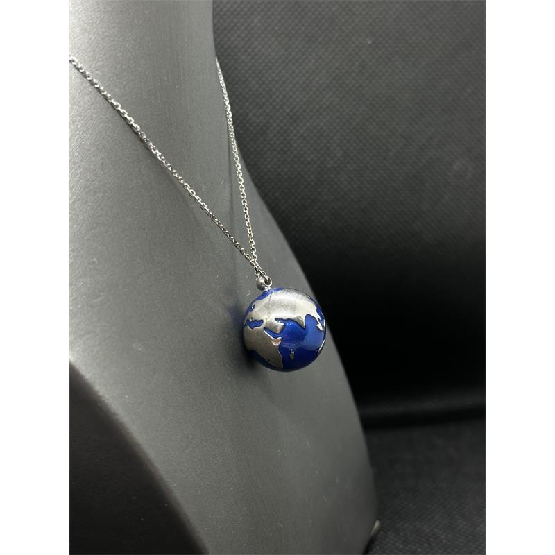Mappamondo in argento